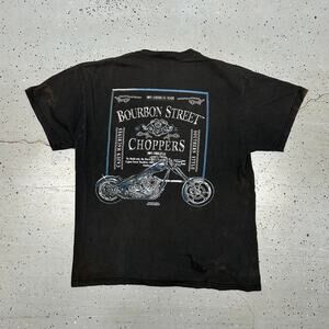 Black Y2K Bourbon Street Choppers t-shirt